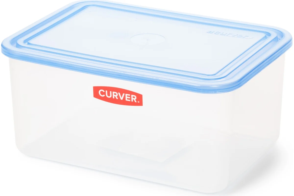 ТОВАРЫ Контейнер для СВЧ прямоугольный Foodkeeper 4л голубой, прозрачный CURVER 175542 упаковка 8шт в интернет-магазине meandhome.ru