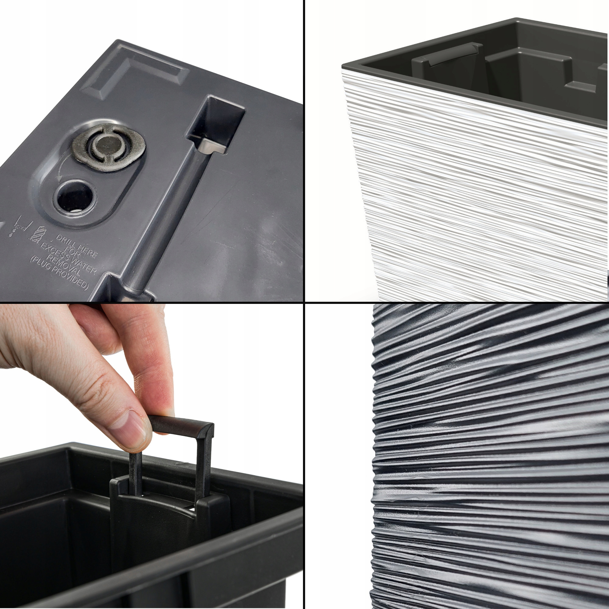 Балконный ящик FURU CASE TOWER 77х23,5х68,6см 100л DFC800T-422U бетон фото в интернет-магазине meandhome.ru