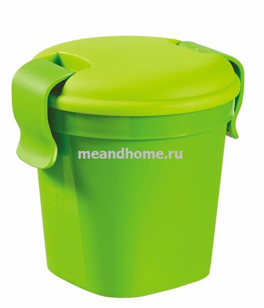 ТОВАРЫ Чашка с крышкой Lunch&Go 0,4л зеленый CURVER 224198 в интернет-магазине meandhome.ru