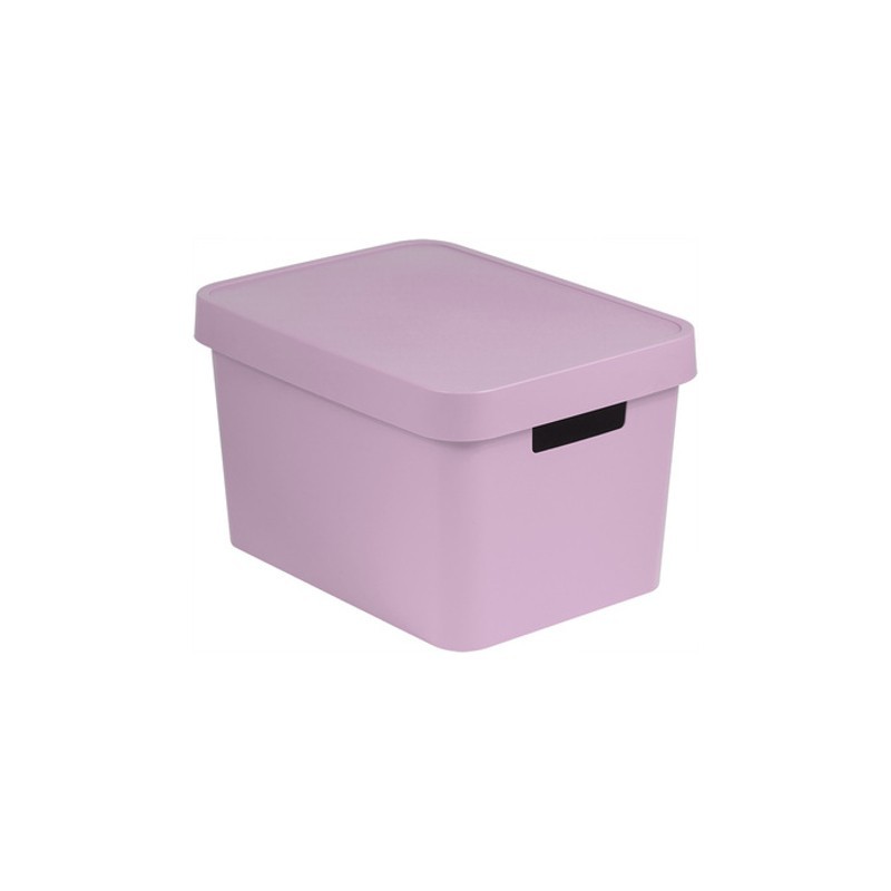 Ящик для хранения Infinity 17л с крышкой розовый CURVER 229244 в интернет-магазине meandhome.ru