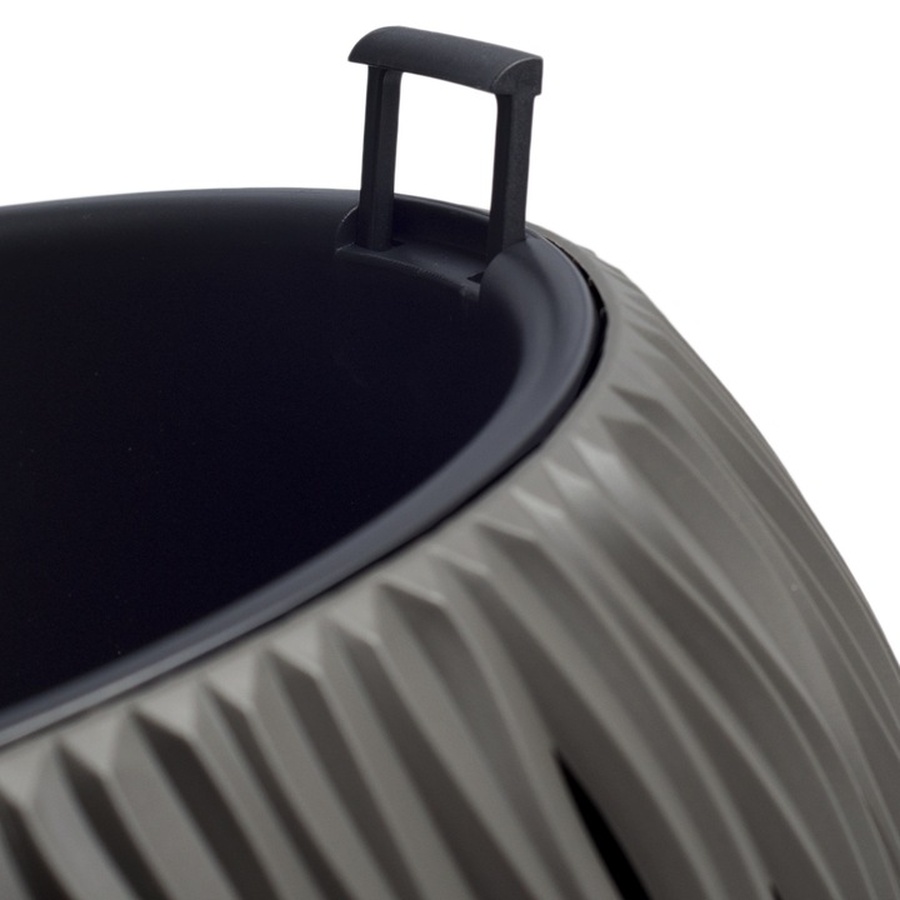 Кашпо SANDY Bowl d29см h19,5см антрацит DSK290-S433 фото в интернет-магазине meandhome.ru