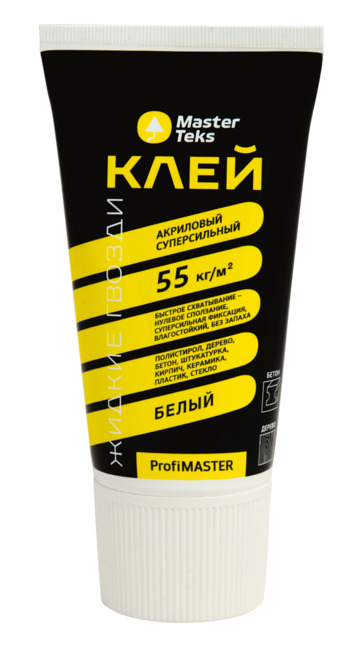 MasterTeks PM клей акриловый ЖГ 55 кг/м2 суперсильный 0,2 белый туба 9752937 фото в интернет-магазине meandhome.ru
