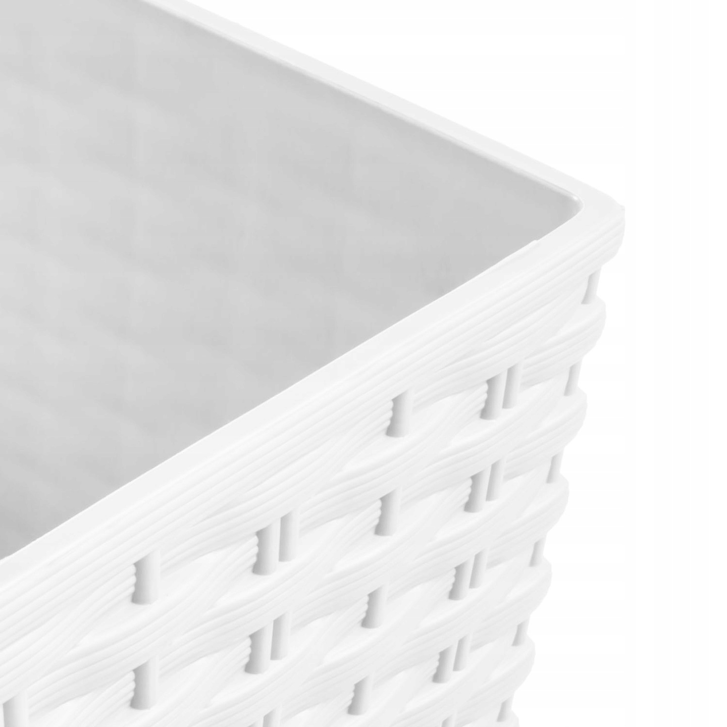 Кашпо для цветов Prosperplast Rato Square 40×40×75см 91,5л белое DRTS400-S449 фото в интернет-магазине meandhome.ru