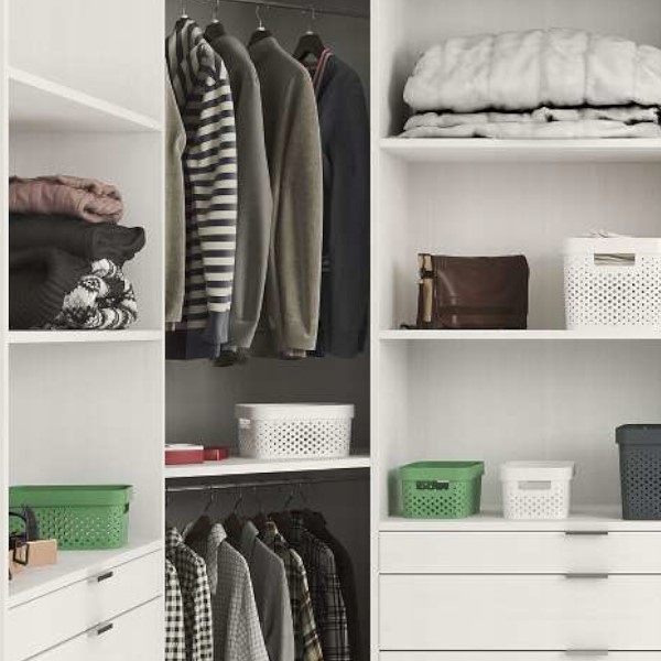 Ящик для хранения Infinity 17л белый перфорированный CURVER 245676 в интернет-магазине meandhome.ru