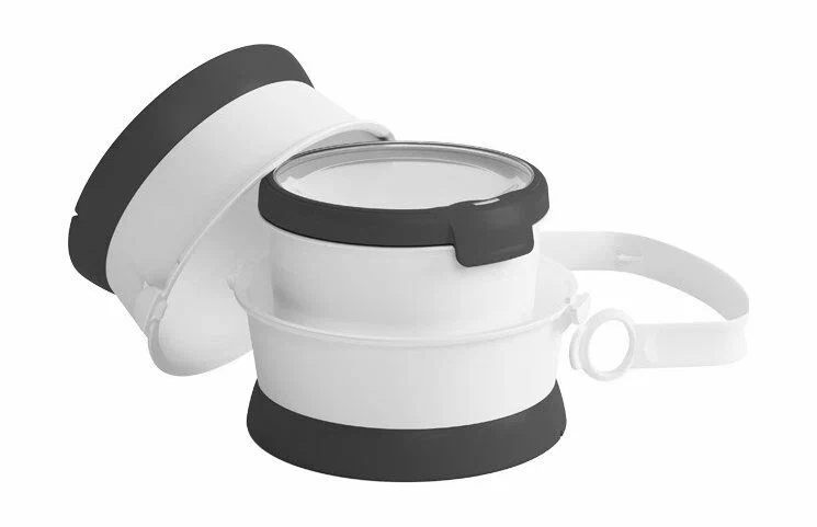 Контейнер для корма походный Curver Pet Travel Kit 242738 белый, серый фото в интернет-магазине meandhome.ru