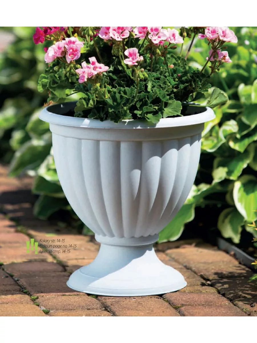 Вазон Грация 3 d29см h29см 6,6л белый FP 1007 фото в интернет-магазине meandhome.ru