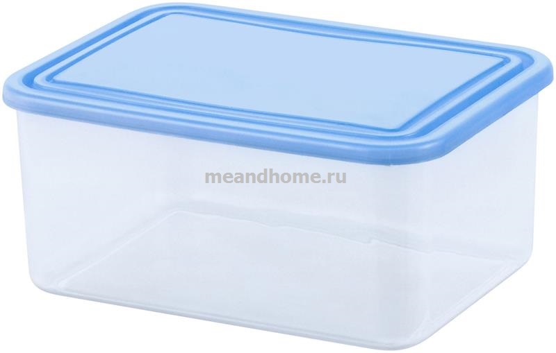 ТОВАРЫ Контейнер для СВЧ прямоугольный Foodkeeper 1,2л голубой, прозрачный CURVER 175539 в интернет-магазине meandhome.ru
