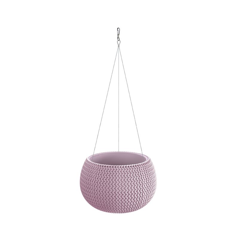 Кашпо SPLOFY BOWL d29см h19см 3.9л с подвесами ягодный светлый DKSP290WS-5245U фото в интернет-магазине meandhome.ru