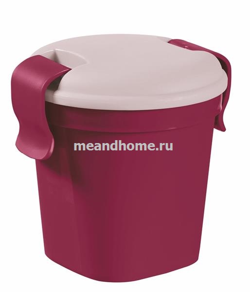 ТОВАРЫ Чашка с крышкой Lunch&Go 0,4л фиолетовый CURVER 225060 в интернет-магазине meandhome.ru