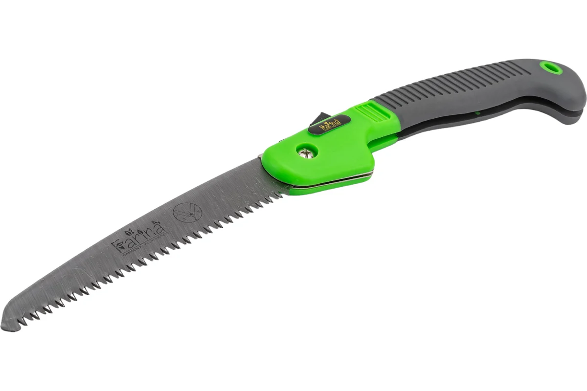 Ножовка сад складная 180мм обрезиненная ручка Farina 93222 фото в интернет-магазине meandhome.ru