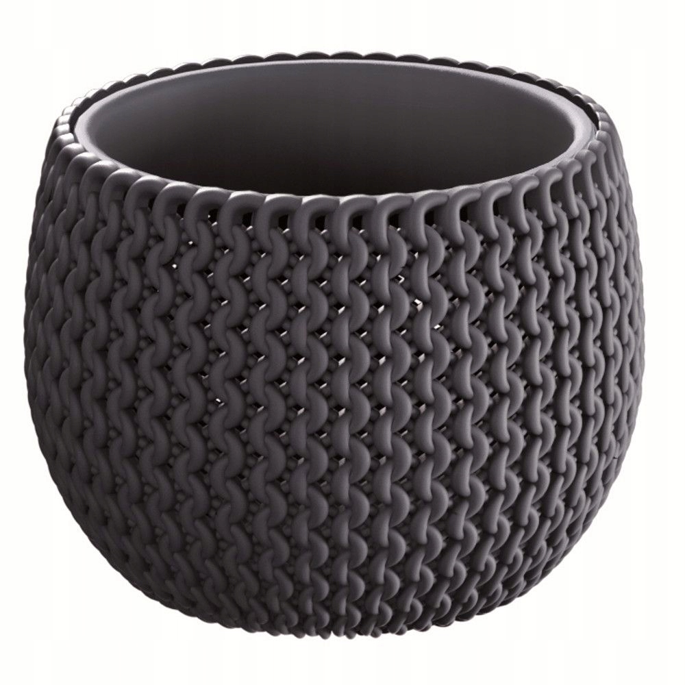 Кашпо SPLOFY BOWL d18см h13,6см антрацит DKSP180-S433 фото в интернет-магазине meandhome.ru