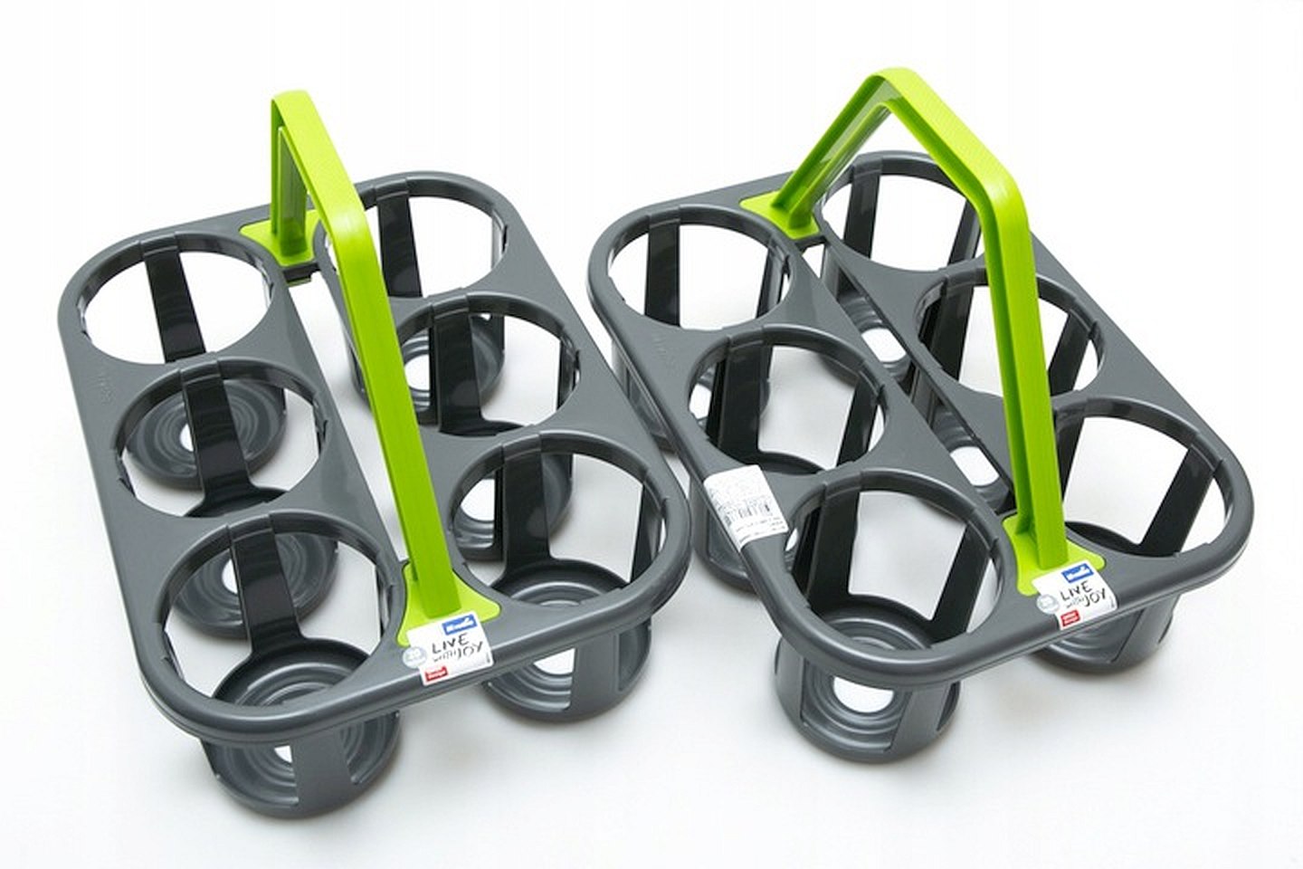 ТОВАРЫ Переноска для бутылок Basic 6х1,5л зеленый, антрацит ROTHO 17780 в интернет-магазине meandhome.ru