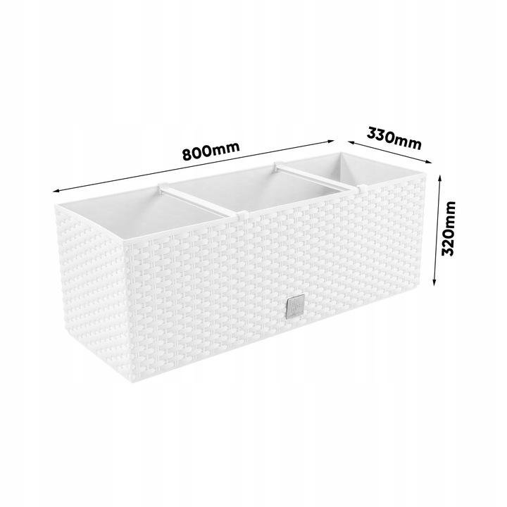 Кашпо Rato case 33х80х32см белое DRTC800-449 фото в интернет-магазине meandhome.ru