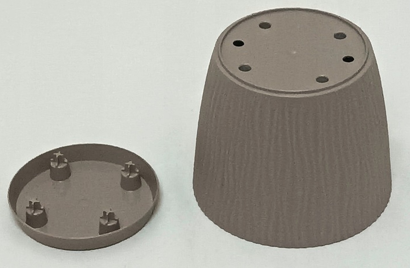 Кашпо SANDY d28,2см h26см 15л DSY290P-S433 антрацит фото в интернет-магазине meandhome.ru