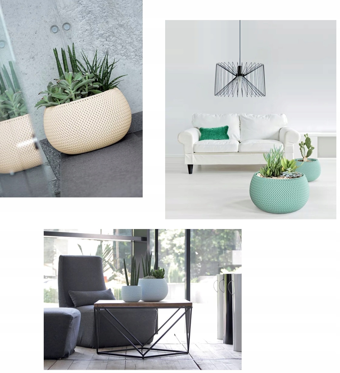 Кашпо SPLOFY BOWL d37см h21,8см 9л DKSP370 зеленый фото в интернет-магазине meandhome.ru