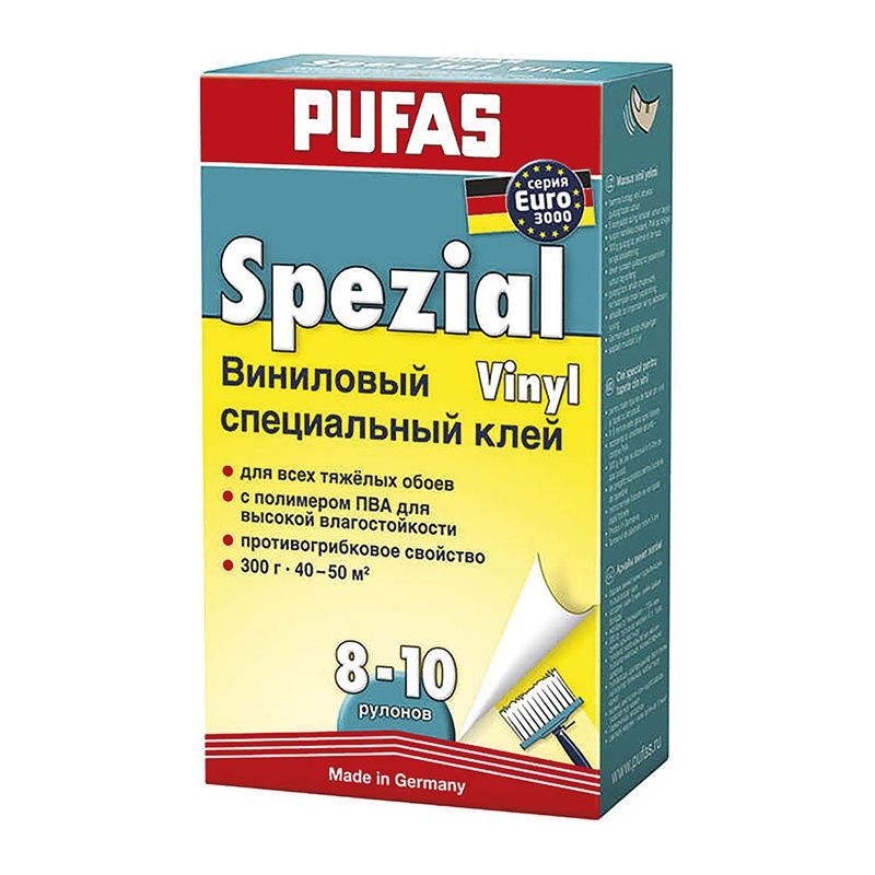 Клей для виниловых обоев Pufas Euro 3000 Spezial Kleber 0,3 кг фото в интернет-магазине meandhome.ru