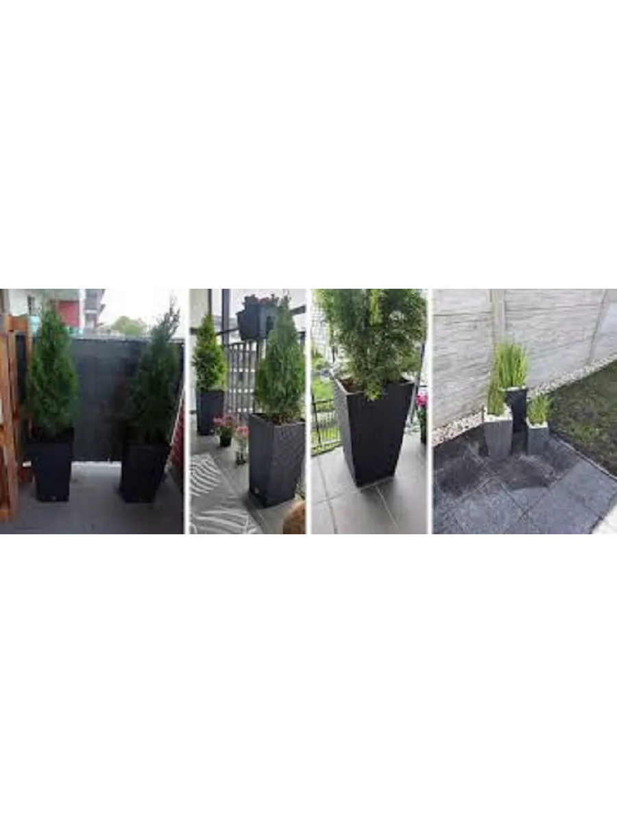 Кашпо для цветов Prosperplast Rato Square 40×40×75см 91,5л белое DRTS400-S449 фото в интернет-магазине meandhome.ru