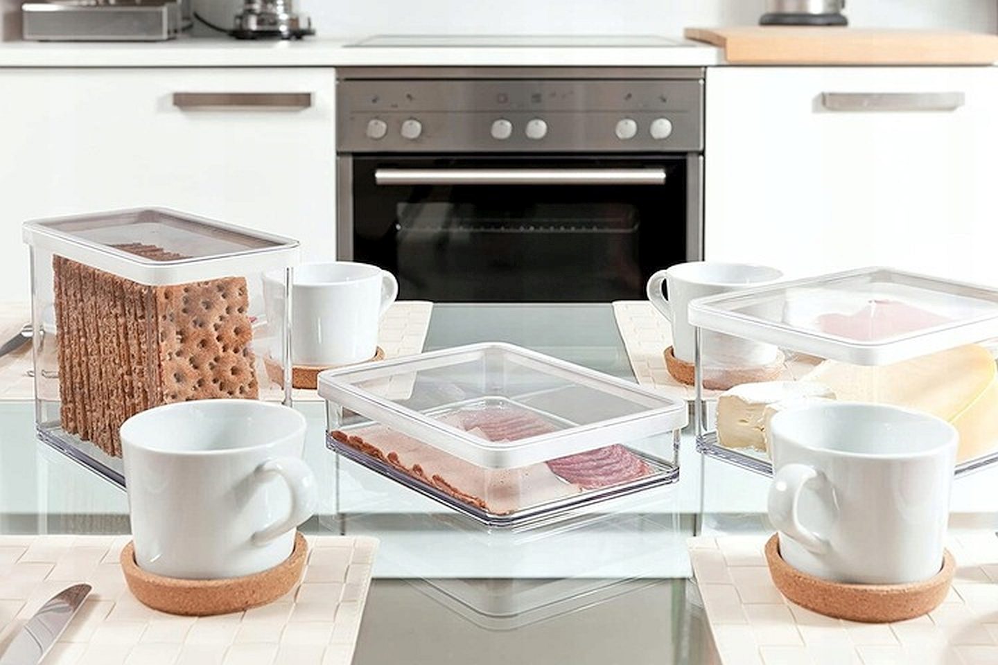 ТОВАРЫ Контейнер для продуктов широкий 1,0л LOFT прозрачный, черный ROTHO 1160908080 в интернет-магазине meandhome.ru