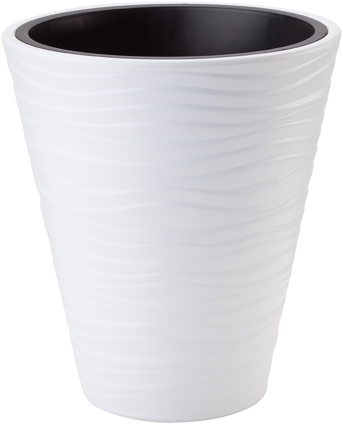 Кашпо SAHARA standart d40см h44см белый FP 2722 фото в интернет-магазине meandhome.ru