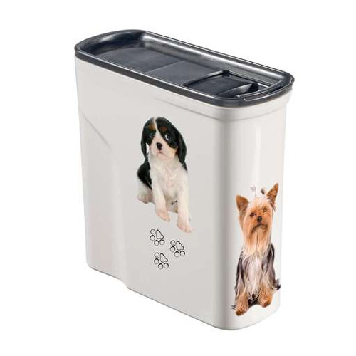 Контейнер для сухого корма Pet Life 2л белый, рисунок Собаки CURVER 254870 фото в интернет-магазине meandhome.ru