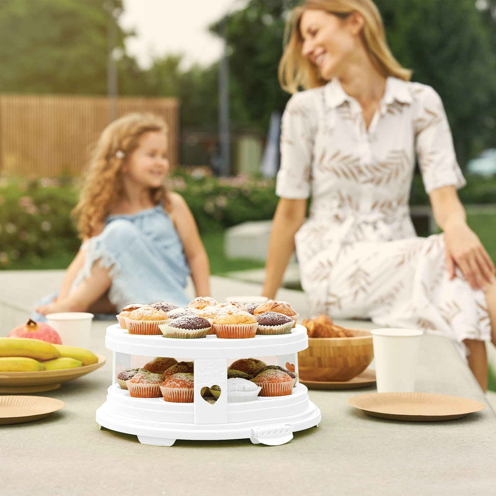 ТОВАРЫ Тортовница круглая ROTHO Fresh XL d=345мм h=260мм с вставкой 10460 белый, прозрачный в интернет-магазине meandhome.ru