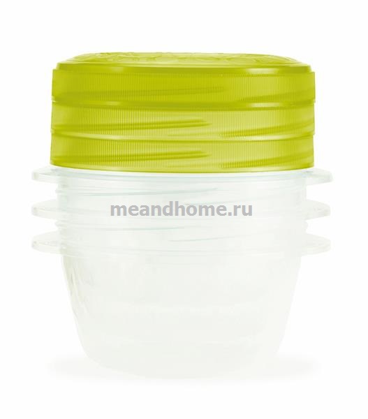 ТОВАРЫ Набор контейнеров для СВЧ Take Away Twist 3x0,5л зелёный, прозрачный CURVER 212379 в интернет-магазине meandhome.ru