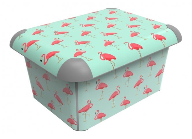 Коробка для хранения CREATIVE A4 декоративная 15л рисунок Фламинго ROTHO 1014410524 в интернет-магазине meandhome.ru