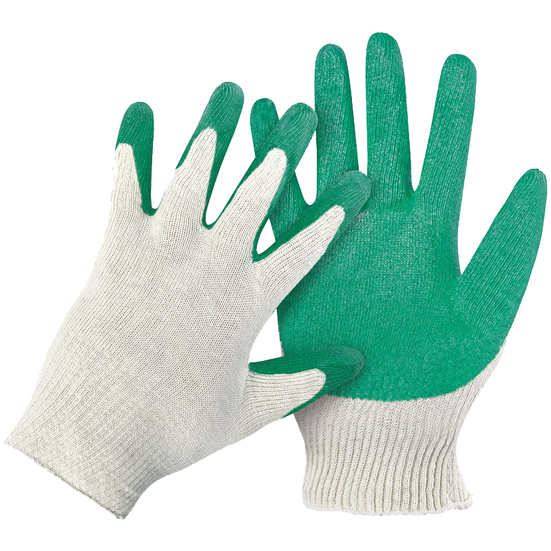 Хлопковые перчатки с латексным покрытием, связка 10шт фото в интернет-магазине meandhome.ru