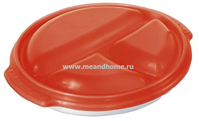 ТОВАРЫ Тарелка  для второго Micro Clever 1л белый, красный ROTHO 17119 02792 в интернет-магазине meandhome.ru