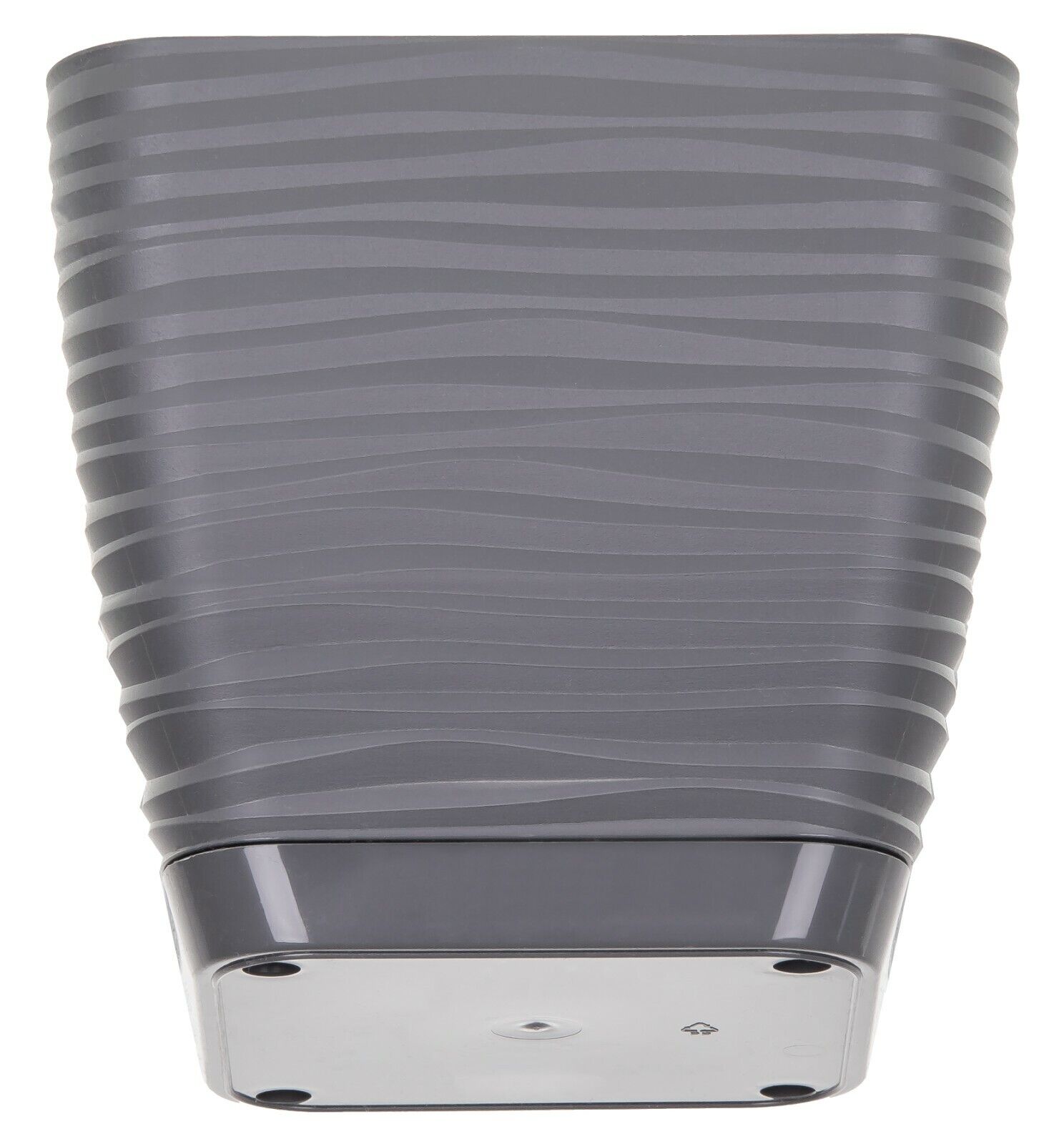 Кашпо для цветов Sahara Petit квадратное 13х13см 1,3л с поддоном 3610-014 антрацит фото в интернет-магазине meandhome.ru