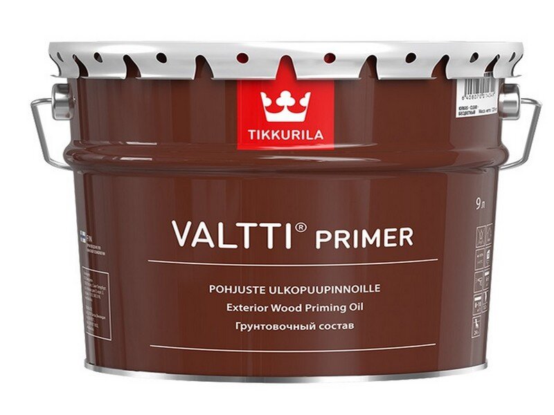 Антисептик для древесины Tikkurila/Tikkivala Valtti Primer грунтовочный (9 л) фото в интернет-магазине meandhome.ru