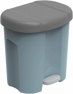 Ведро для мусора DUO 20л с двумя отделами ROTHO 1760106161PC голубой горизонт