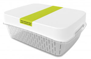 Контейнер для хранения продуктов Dynamic Fresh Box 6,4л белый, лайм ROTHO 1025705070