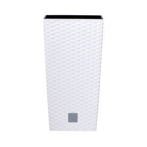 Кашпо для цветов Prosperplast Rato Square 40×40×75см 91,5л белое DRTS400-S449