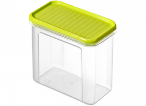 Емкость для сыпучих продуктов 1л Domino прозрачный, зеленый ROTHO 1742105070