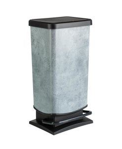 Ведро для мусора Paso 40л с педалью бетон ROTHO 1754110766S Ведро для мусора Paso 40л с педалью бетон ROTHO 1754110766S