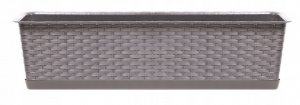 Ящик балконный для цветов Ratolla Case P ISR900P с поддоном 881х173х150мм 15,3л мокка