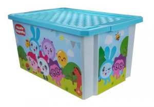 Детский ящик для хранения игрушек "Малышарики" 17л Little Angel 1128