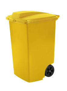 Контейнер для мусора на колесах Outdoor Bin 100л желтый CURVER 235963