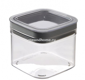 Контейнер для сыпучих продуктов Dry Cube 0,8л полупрозрачный, серый CURVER 234004