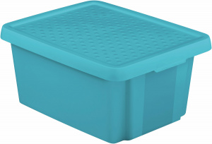 Коробка для хранения Essentials 20л с крышкой синий CURVER 225361