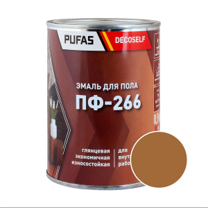 Эмаль для пола ПФ-266 PUFAS Decoself 0,9кг золотисто-коричневая 206744