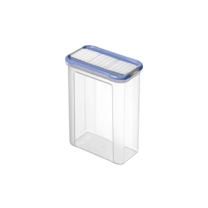 Емкость для сыпучих продуктов 1,5л Domino с дозатором прозрачный, голубой ROTHO 17427 Емкость для сыпучих продуктов 1,5л Domino с дозатором прозрачный, голубой ROTHO 17427