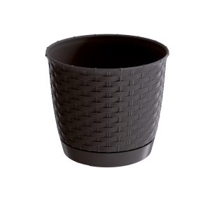 Кашпо RATOLLA круглое d19см h16,5см умбра DRLO190-440U