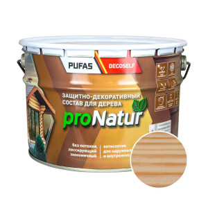 Антисептик для дерева PUFAS proNatur бесцветный 9л