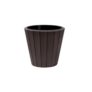 Кашпо WOODE d=29,9см, h=28,1см, v=8/12л DBWO300 бронза