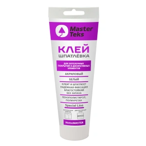 Клей-шпатлевка акриловая MasterTeks HM белая 400г туба 9753110 уп.12шт