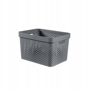 Ящик для хранения Infinity 17л темно-серый перфорированный CURVER 245661 Ящик для хранения Infinity 17л темно-серый перфорированный CURVER 245661