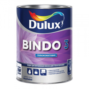 DULUX Краска водно-дисперсионная Professional Bindo 3 ВС глубокомат. 0,9 л