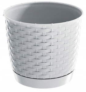 Кашпо RATOLLA круглое d19см h16,5см белый DRLO190-S449 Кашпо RATOLLA круглое d19см h16,5см белый DRLO190-S449
